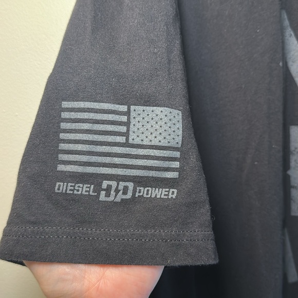 Diesel Power Men’s Black “Made in America” American Flag Graphic Tee Sz 3XL - Picture 4 of 4